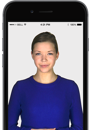 Intelligent Virtual Assistant Human Avatar on iPhone